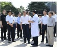 全国人大常委会副委员长蔡达峰率队来我院调研检查传染防治工作