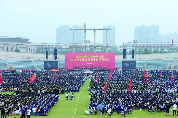 我校举行办学90年纪念2018年毕业典礼暨学位授予仪式