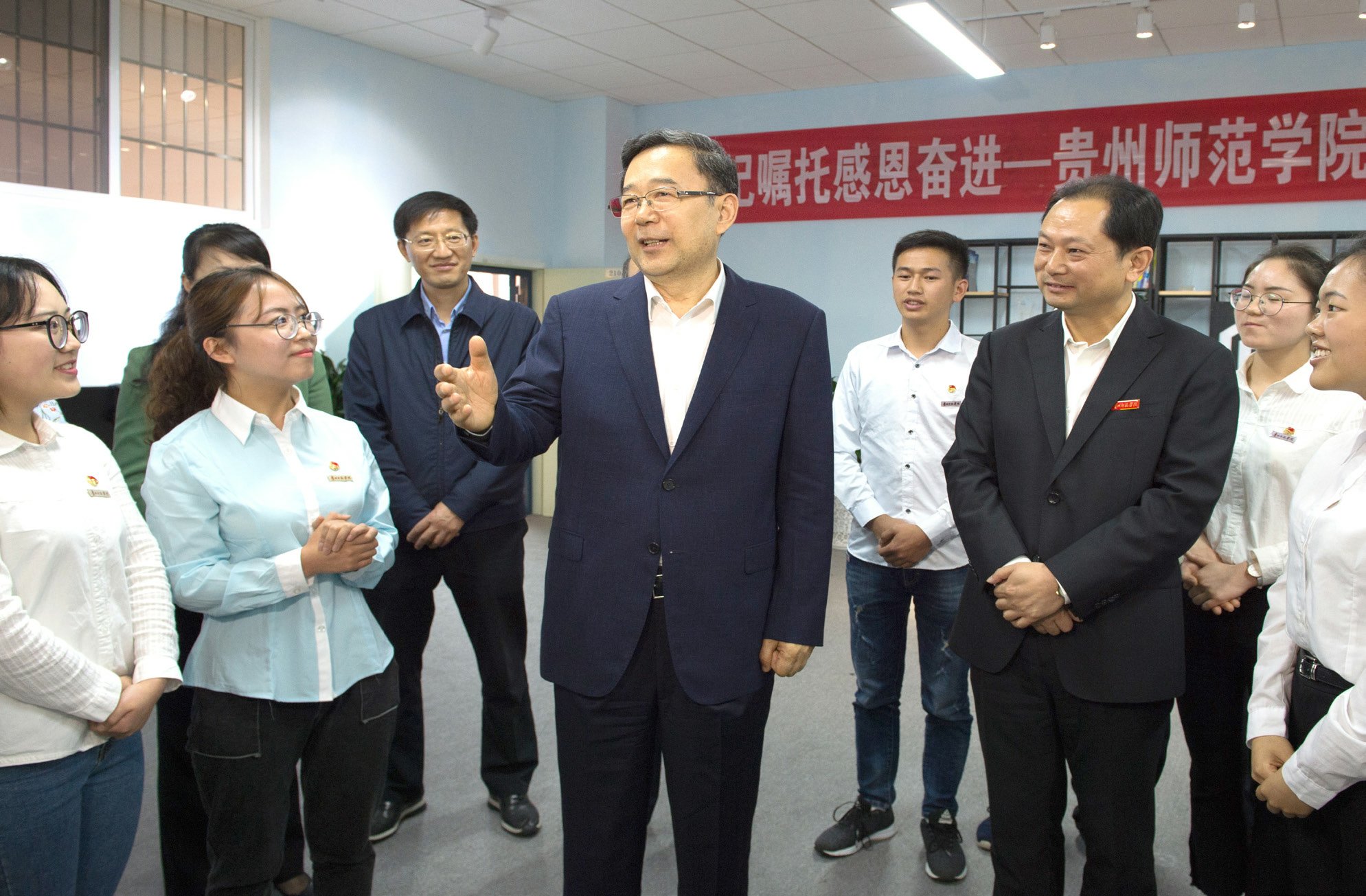 省委书记、省人大常委会主任孙志刚到我校考察调研