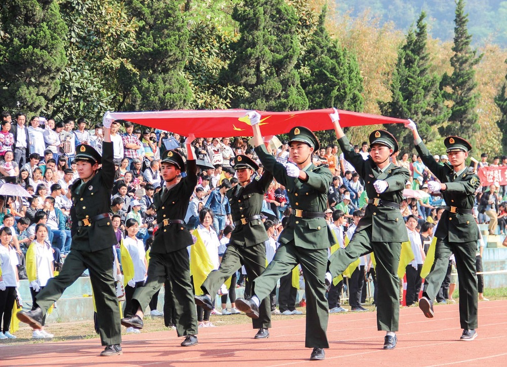 我愿做國(guó)旗下最亮的那一抹綠