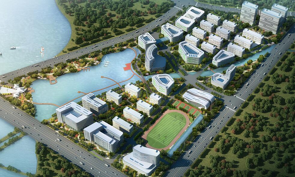 正在建设中的长江职业学院新校区