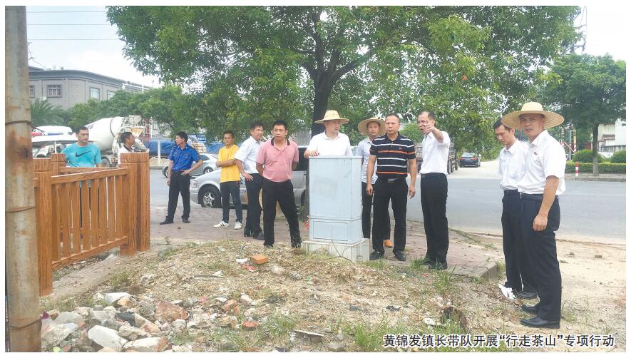 同日,黄锦发镇长一行先后来到了上元村,刘黄村,卢边村和增埗村,实地