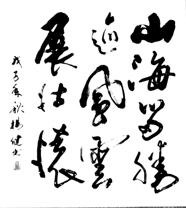 杨健个人书法展作品选