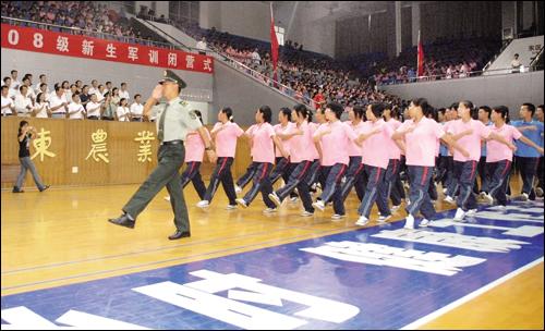 2008级新生军训结束
