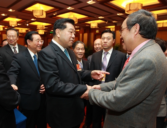 贾庆林主席单独约见吴承业委员