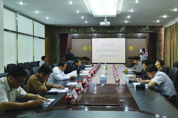 石家庄市委常委宣传部长孙万勇一行莅临我院调研