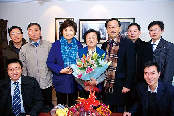 马德秀张杰看望老领导老院士